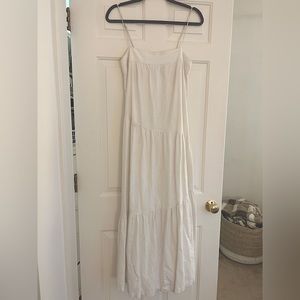 Abercrombie & Fitch White Maxi Sundress